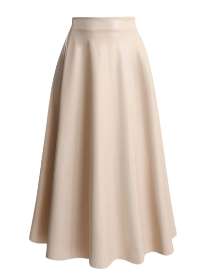 Elegant Flared Midi Skirt for Women