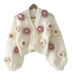 Floral Knit Cardigan