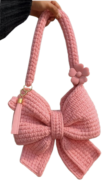 Bow Knit Handbag